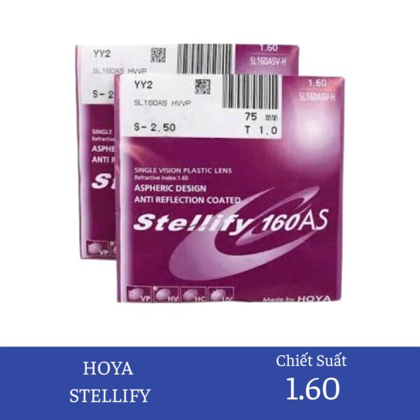Tròng kính Hoya STELLIFY 1.60AS
