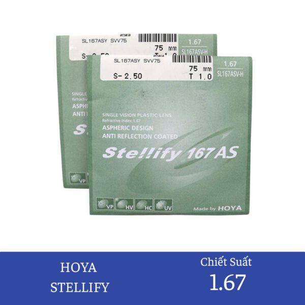 Tròng kính Hoya STELLIFY 1.67AS