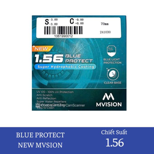 Tròng kính 1.56 BLUE PROTECT NEW MVISION