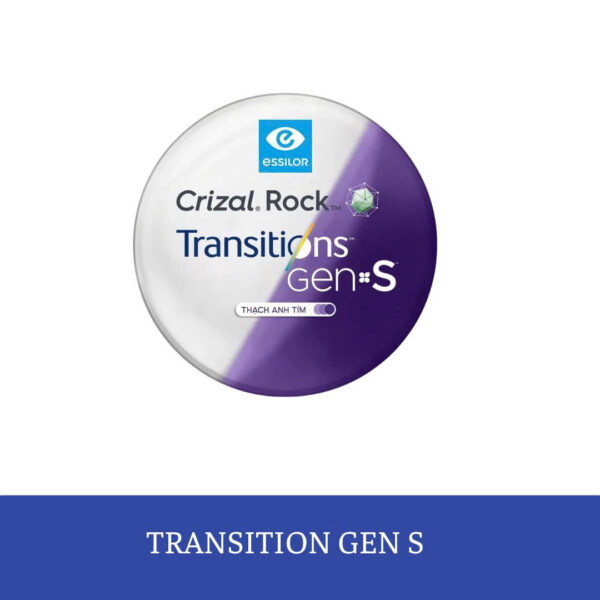 Tròng kính Essilor TRANSITIONS GEN S - Crizal Rock